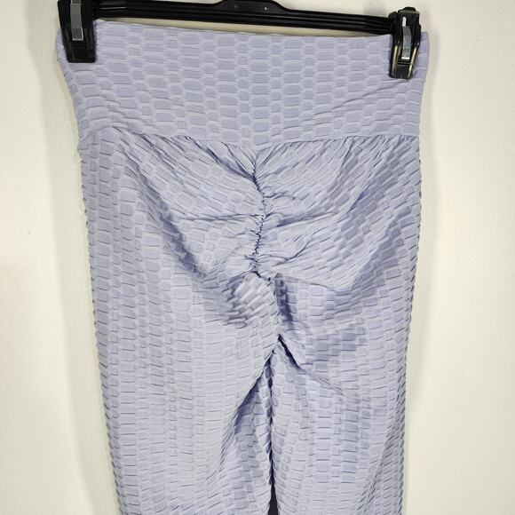 Forever 21 Women Legging Scrunch Butt Lift Training Yoga Purple Medium Honeycomb - Picture 5 of 7